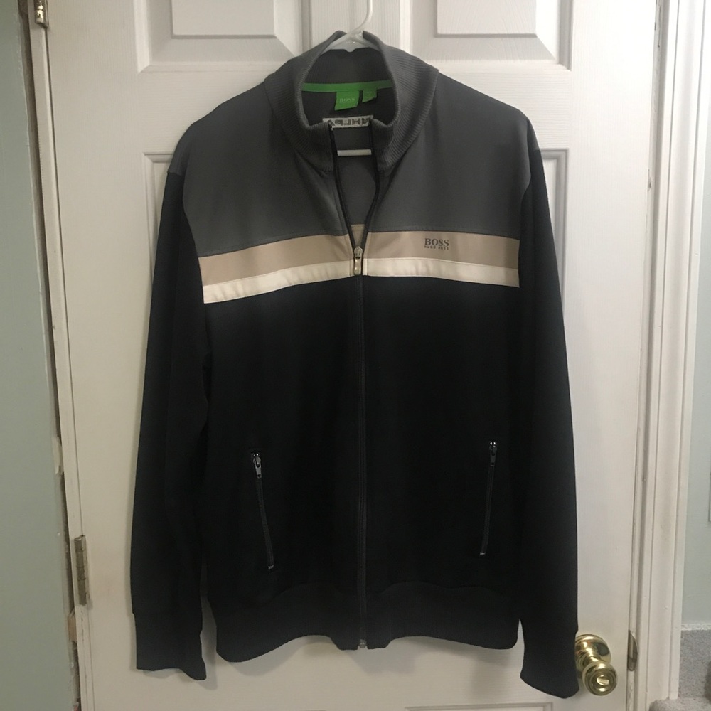Two tone men’s zip up